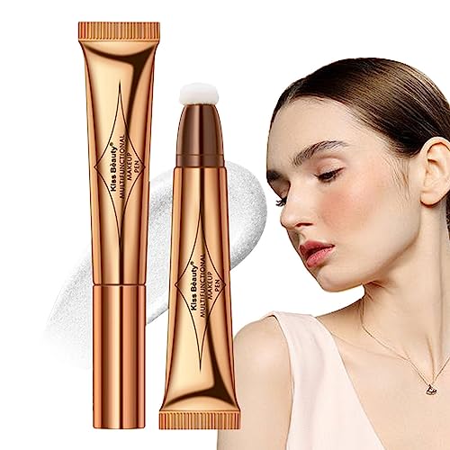 Textmarker-Stick - Universeller Creme-Highlighter für Wangen,15 ml Face Contouring Wand Brightening Air Cushion Applikator für Lidschatten Highlighter Lip Gloss Cheek Lip Rianpesn von Rianpesn