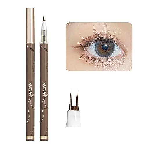 Unterer Wimpernstift Mit Doppelter Spitze, Wasserfester Eyeliner-Stift, Flüssiger Wasserfester Eyeliner Sorgt Mühelos Für Natürlich Aussehende Wimpern von Rianpesn