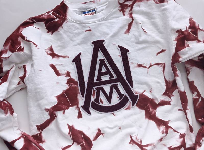 Aamu. Alabama. A&m. Hbcu. Kastanienbraun Und Weiß. Tie Dye. Batik Hoodie. College-Sweatshirt. Hbcu Utensilien. College. Schwarz Besessen Etsy von RiansClosetToo