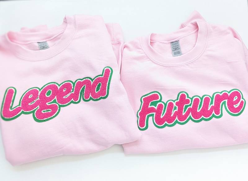 Legende. Tie Dye Kapuzenpullover. Sorority Legende Sweatshirt. Legenden Shirt. Krawattenfarbe. Altbegabte. Rosa Und Grün von RiansClosetToo