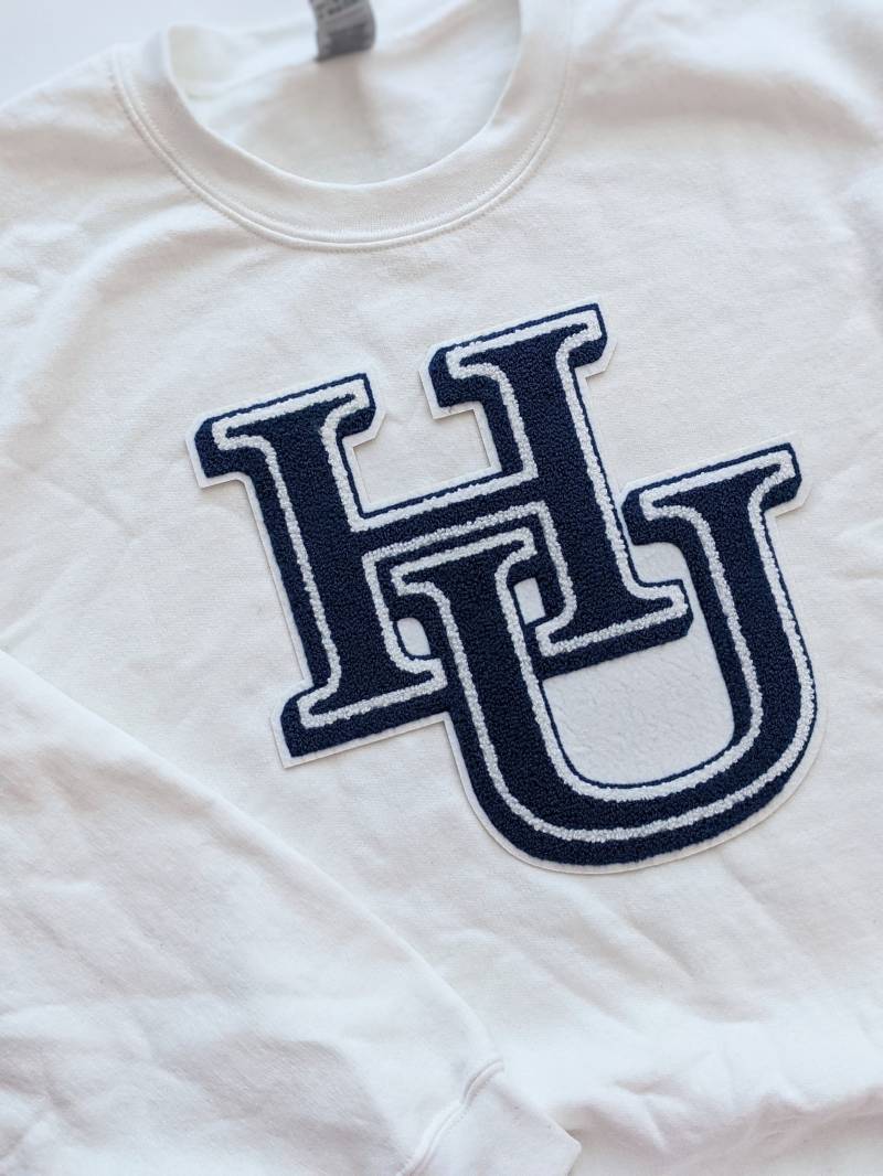 Nur Patch Hampton. Hbcu. Blaues Sweatshirt. Tie Dye. Batik Hoodie. College-Sweatshirt. Hbcu Utensilien. College. Schwarz Besessen Etsy von RiansClosetToo