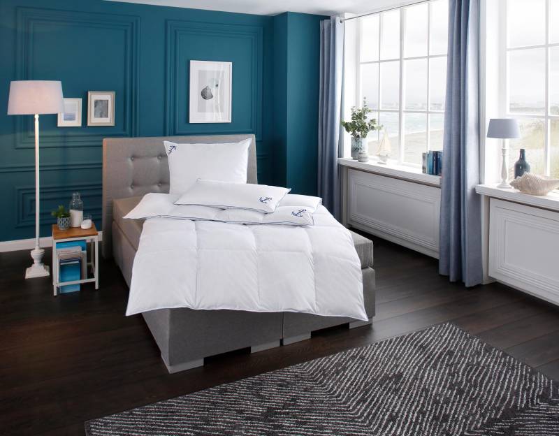 RIBECO Bettdecke + Kopfkissen "Anker" von Ribeco