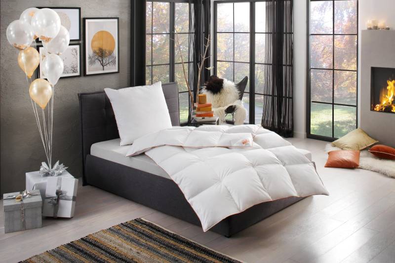 RIBECO Daunenbettdecke + Kopfkissen "Ella" zum Top-Preis von Ribeco