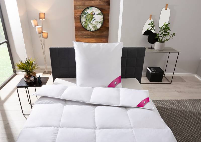 RIBECO Daunenbettdecke + Kopfkissen "Johanna" Wohlfühlkomfort mit den Vorzügen der Natur von Ribeco