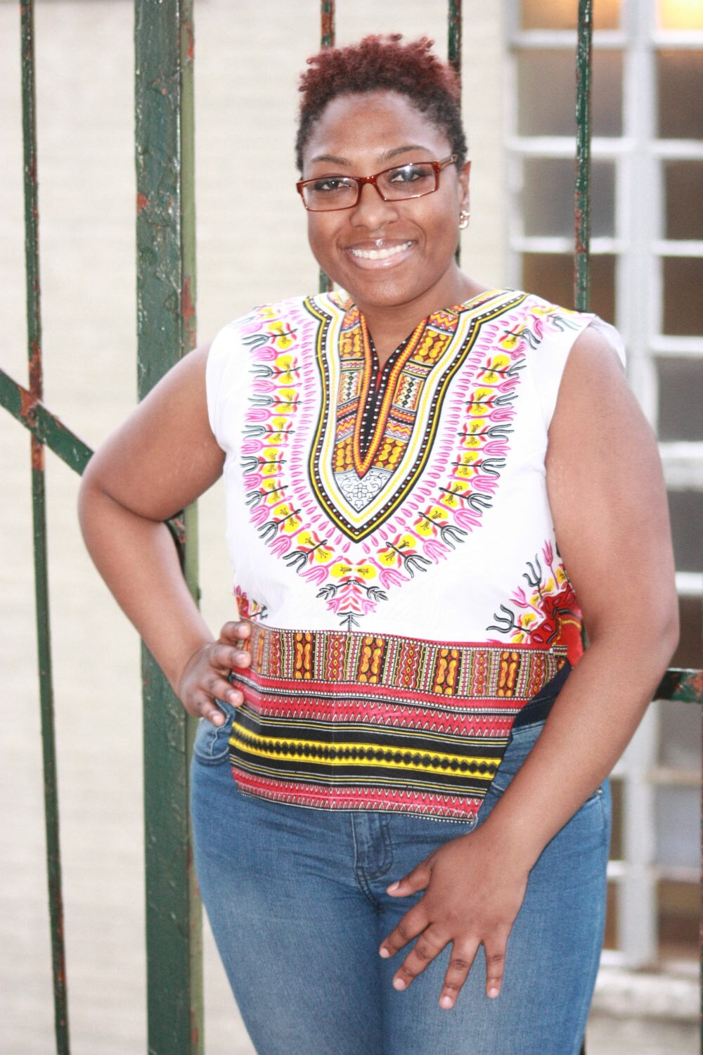 Dashiki Angelina Top, Ärmelloses Top Dashiki Angelina Top, Ärmelloses Top von Ribonhouse