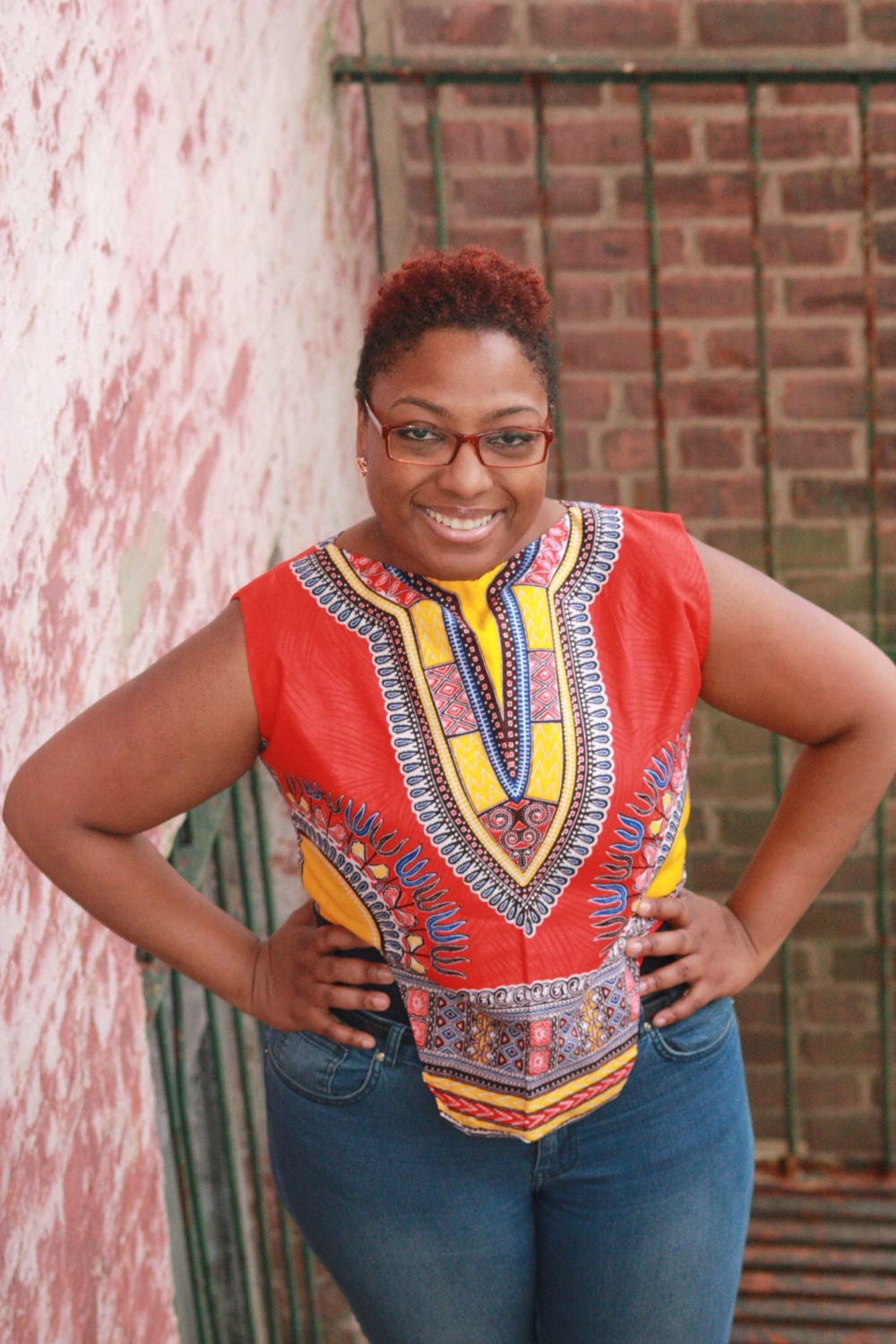 Dashiki Angelina Top, Ärmelloses Top Dashiki Angelina Top, Ärmelloses Top von Ribonhouse