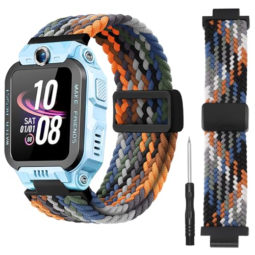 RicGloe Nylonarmbänder Kompatibel mit den Kinder Smartwatches Z7/Z6/Z1, Farbenfrohe Gewebte Magnetarmbänder, Leichte Atmungsaktive Ersatzarmbänder Geeignet für Jungen und Mädchen RicGloe Nylonarmbänder Kompatibel mit den Kinder Smartwatches Z7/Z6/Z1, Farbenfrohe Gewebte Magnetarmbänder, Leichte Atmungsaktive Ersatzarmbänder Geeignet für Jungen und Mädchen von RicGloe