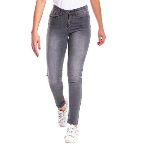 Rica Lewis Damen Slim Push Up Stretch Casal Jeans, grau, 38 von Rica Lewis