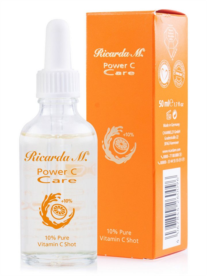 Ricarda M. Gesichtsserum Gesichtsserum "PCC 10 % Pure Vitamin C Shot" Anti-Aging, 50 ml, 1-tlg., Mit Vitamin E & Traubenkernöl, hemmt Kollagenabbau Ricarda M. Gesichtsserum Gesichtsserum "PCC 10 % Pure Vitamin C Shot" Anti-Aging, 50 ml, 1-tlg., Mit Vitamin E & Traubenkernöl, hemmt Kollagenabbau von Ricarda M.
