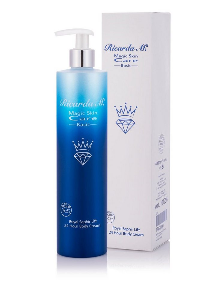 Ricarda M. Körpercreme "MSC Royal Saphir Lift 24 Hour Body Cream" 400ml, mit Anti-Aging-Formel (studienbelegt): verjüngt & pflegt intensiv von Ricarda M.