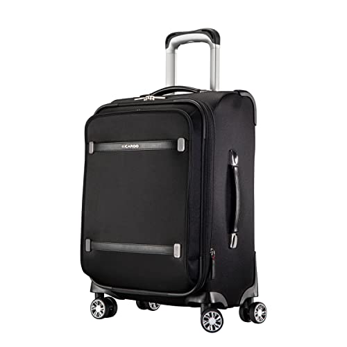 Ricardo Beverly Hills Rodeo Drive 2.0 Hardside 4 Rad Spinner, TSA Schloss, Leichter Koffer, Damen und Herren (Schwarz, 21 Zoll Handgepäck), Schwarz, 21-Inch Carry-On, Gepäck von Ricardo Beverly Hills