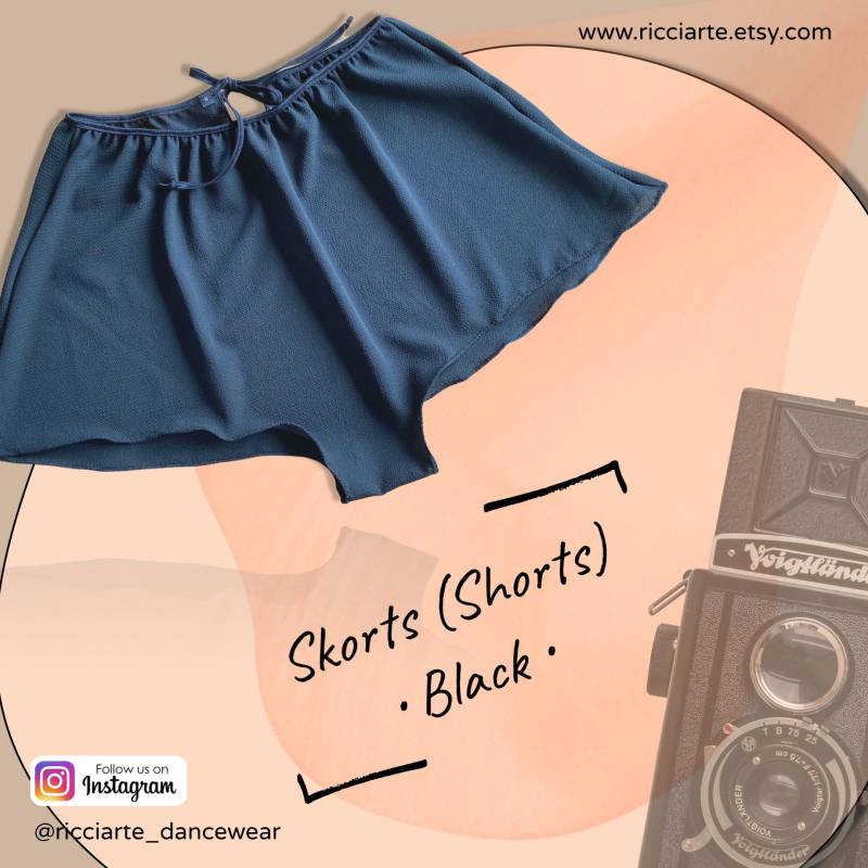 Skorts | Exklusives Design - in Schwarz von Ricciarte