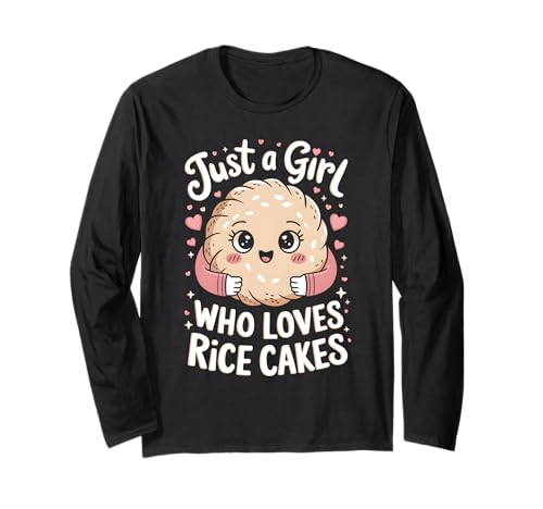 Nur EIN Mädchen, das Reiskuchen liebt Langarmshirt Nur EIN Mädchen, das Reiskuchen liebt Langarmshirt von Rice Cake Food