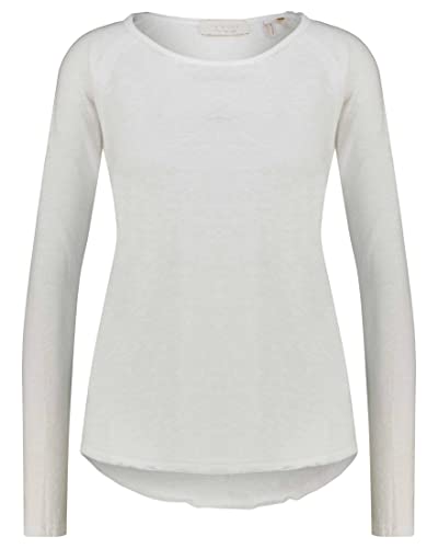 Rich & Royal Damen Langarmshirt Weiss (10) L von rich&royal