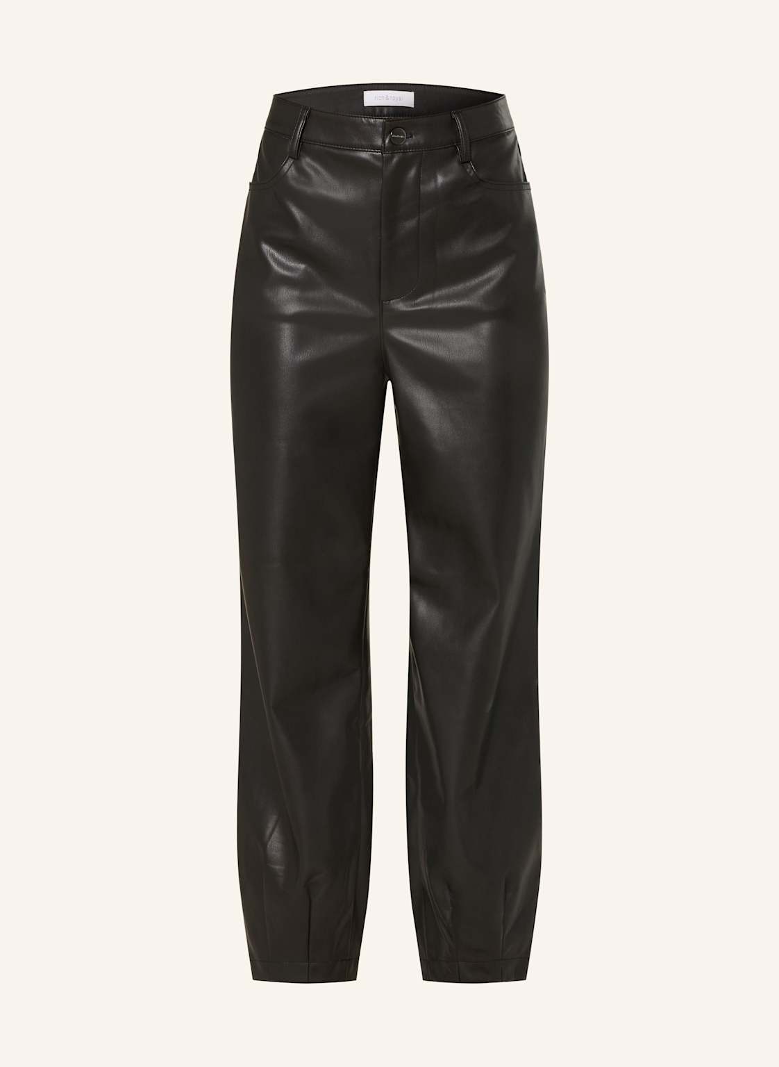 Rich & Royal 7/8-Hose In Lederoptik schwarz von Rich & Royal