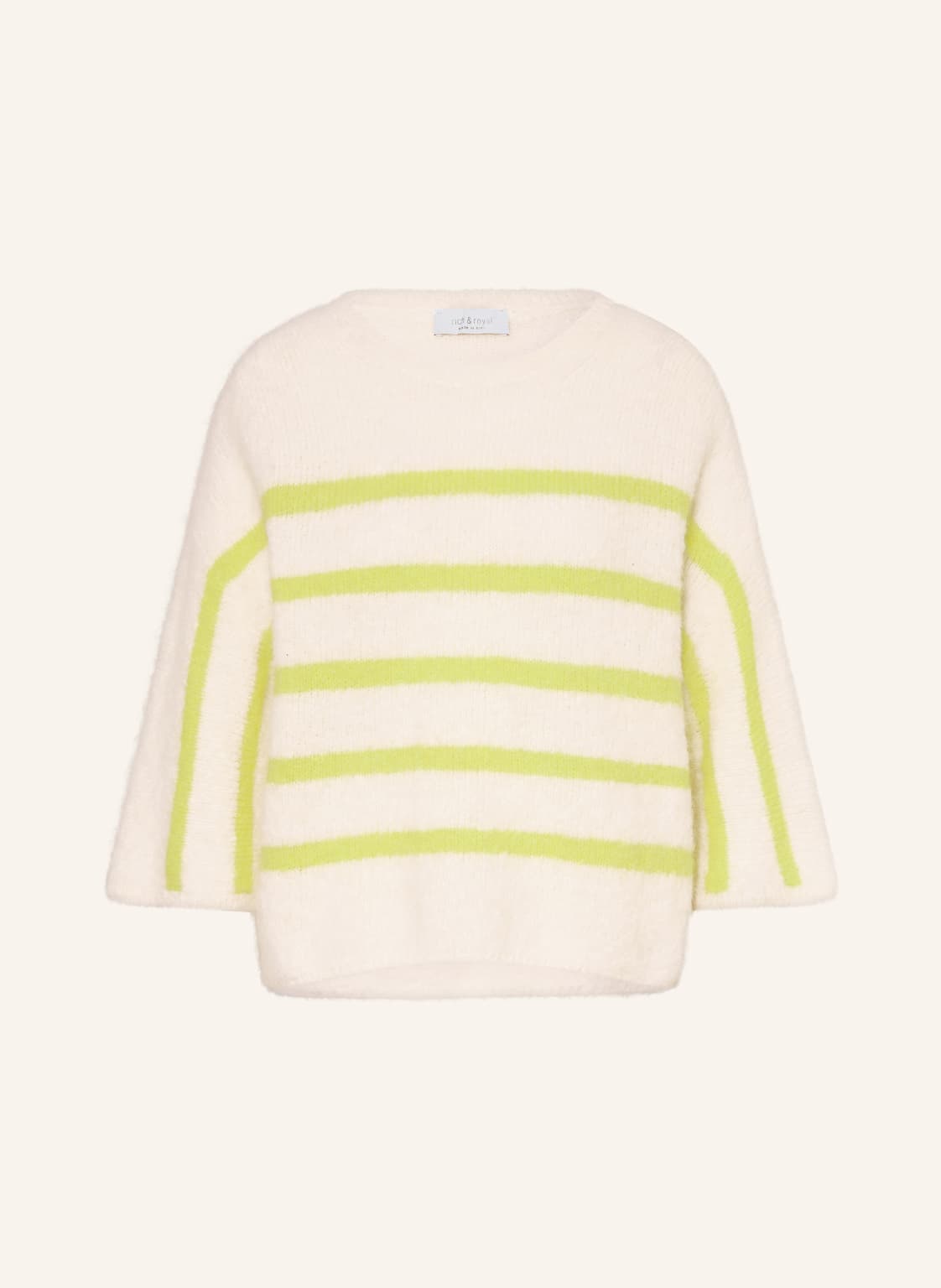 Rich & Royal Alpaka-Pullover Mit 3/4-Arm gruen von Rich & Royal