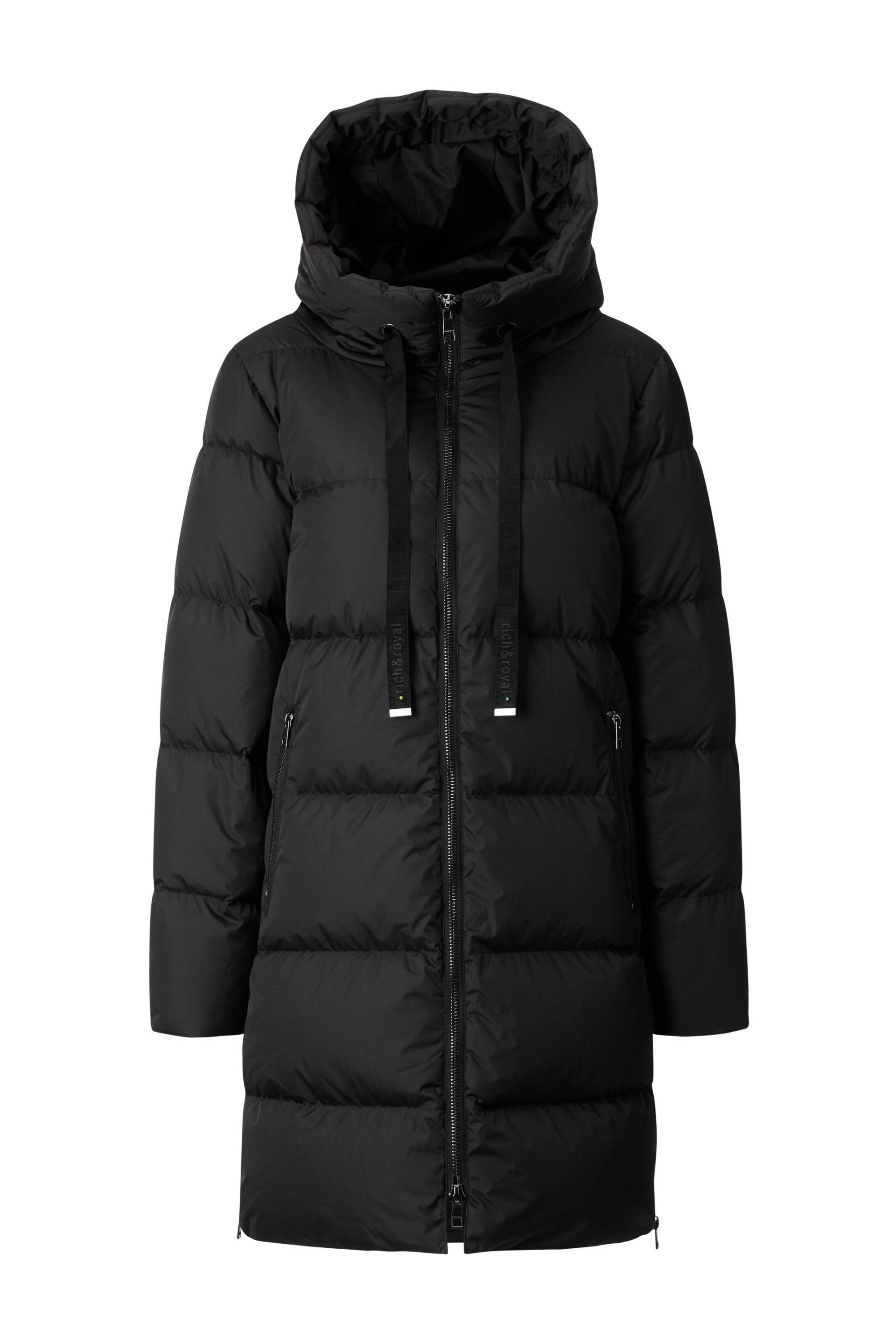 Rich & Royal - Big puffer coat sustainable black - Gr. - 36 von Rich & Royal