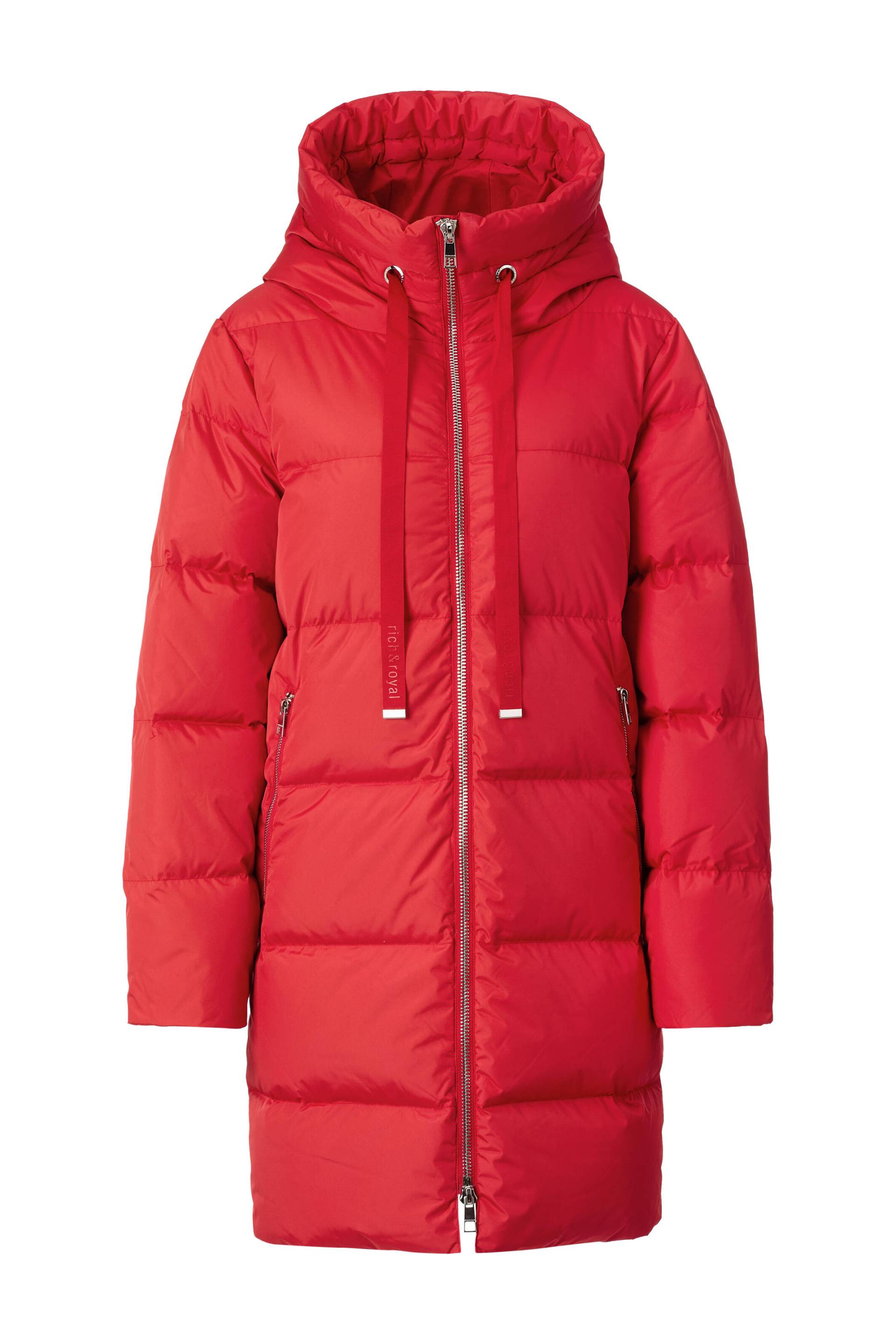 Rich & Royal - Big puffer coat sustainable poppy red - Gr. - 34 von Rich & Royal