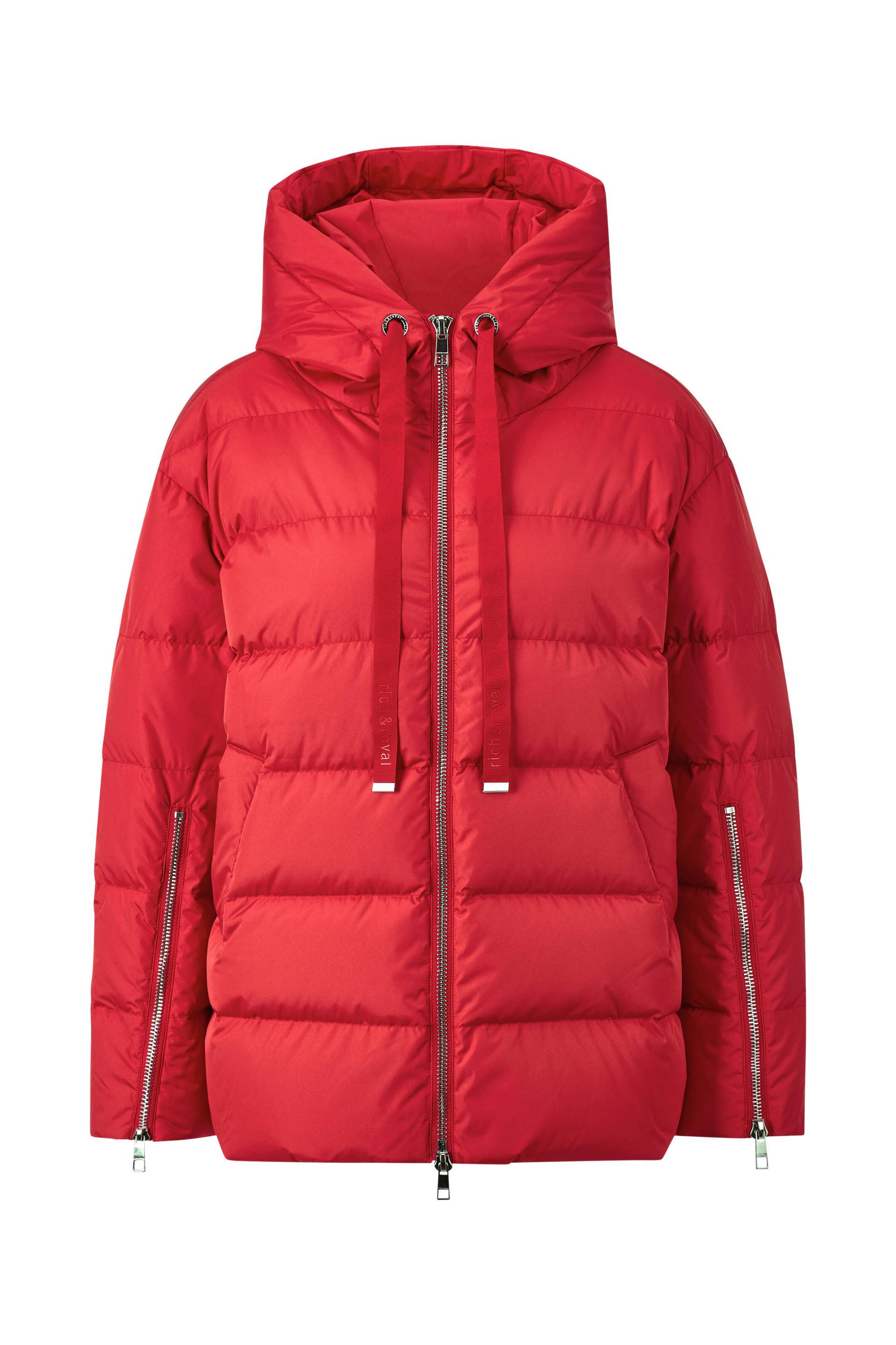 Rich & Royal - Big puffer jacket sustainable poppy red - Gr. - 42 von Rich & Royal