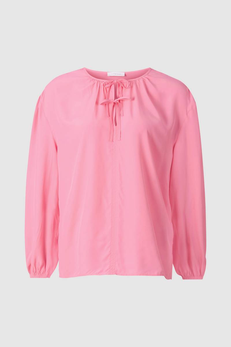 Rich & Royal - Blouse with string details recycled lollipop pink - Gr. - 34 von Rich & Royal