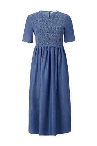 Rich & Royal Blue Tencel Midi Dress lenzing Denim Blue - 36 von Rich & Royal