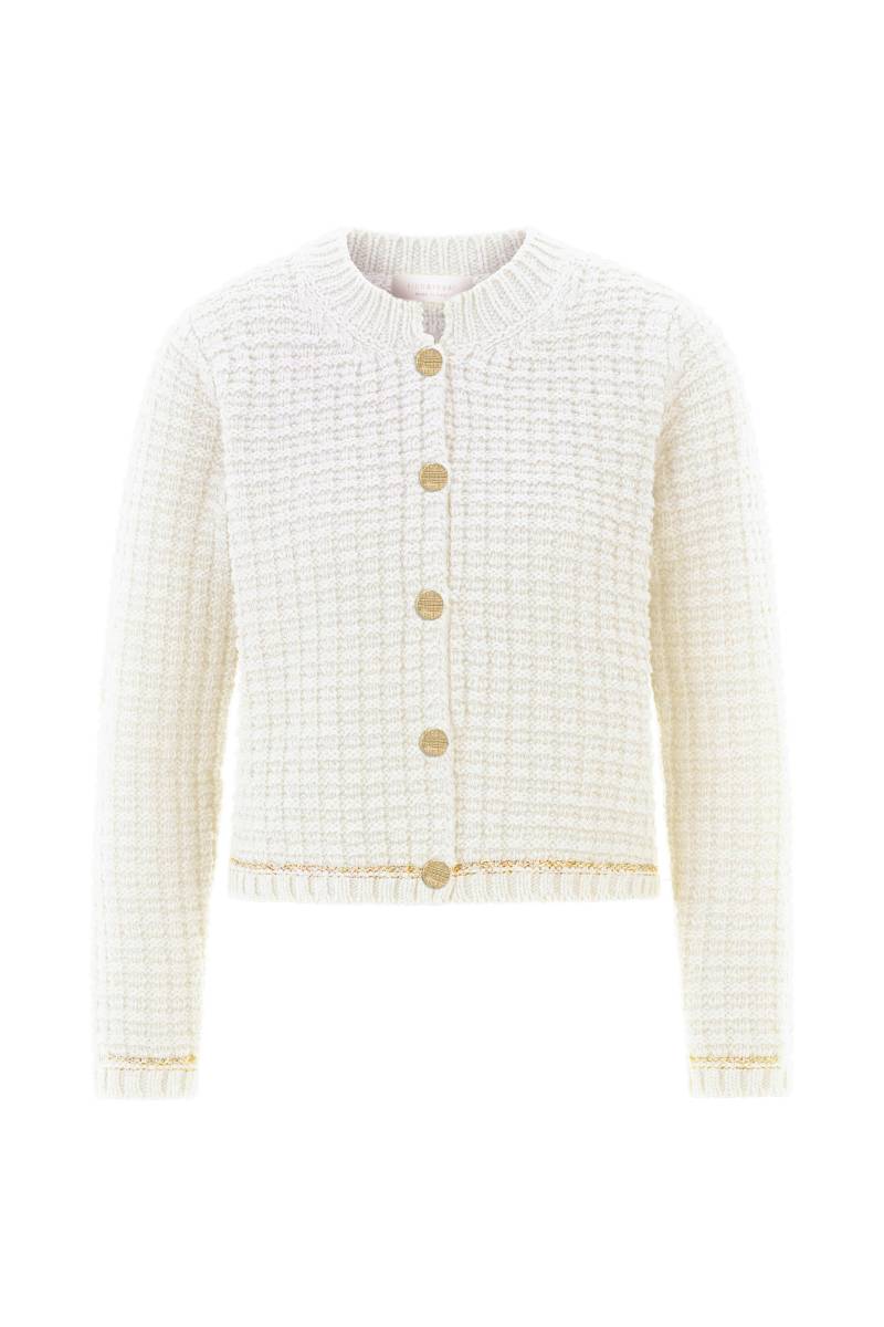 Rich & Royal - Boxy Structured Cardigan Recycled pearl white - Gr. - M von Rich & Royal