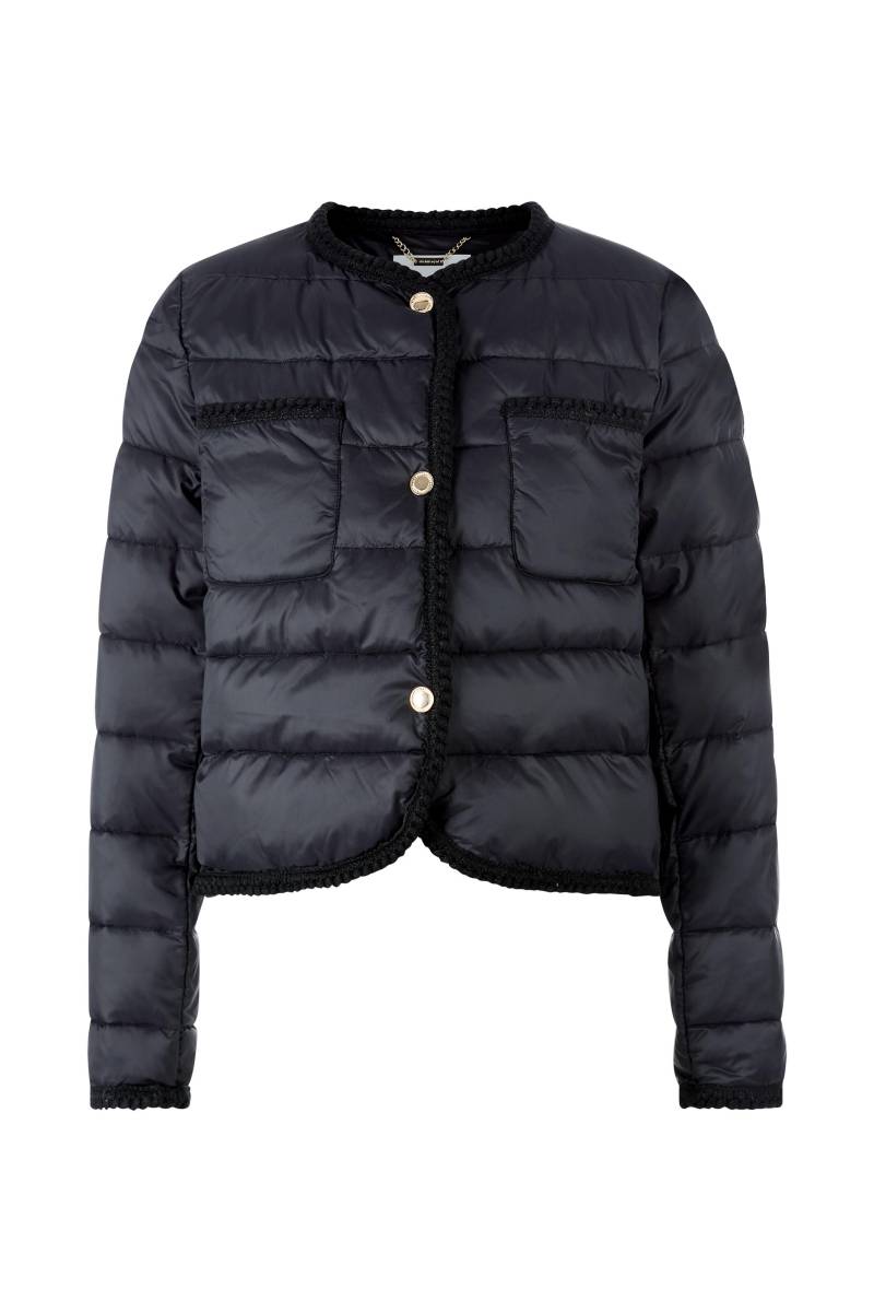 Rich & Royal - Boxy padded nylon jacket with deco tapes recycled black - Gr. - 42 von Rich & Royal
