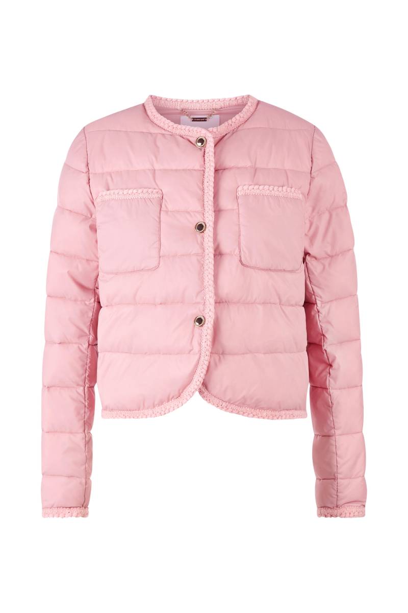 Rich & Royal - Boxy padded nylon jacket with deco tapes recycled winter rose - Gr. - 40 von Rich & Royal