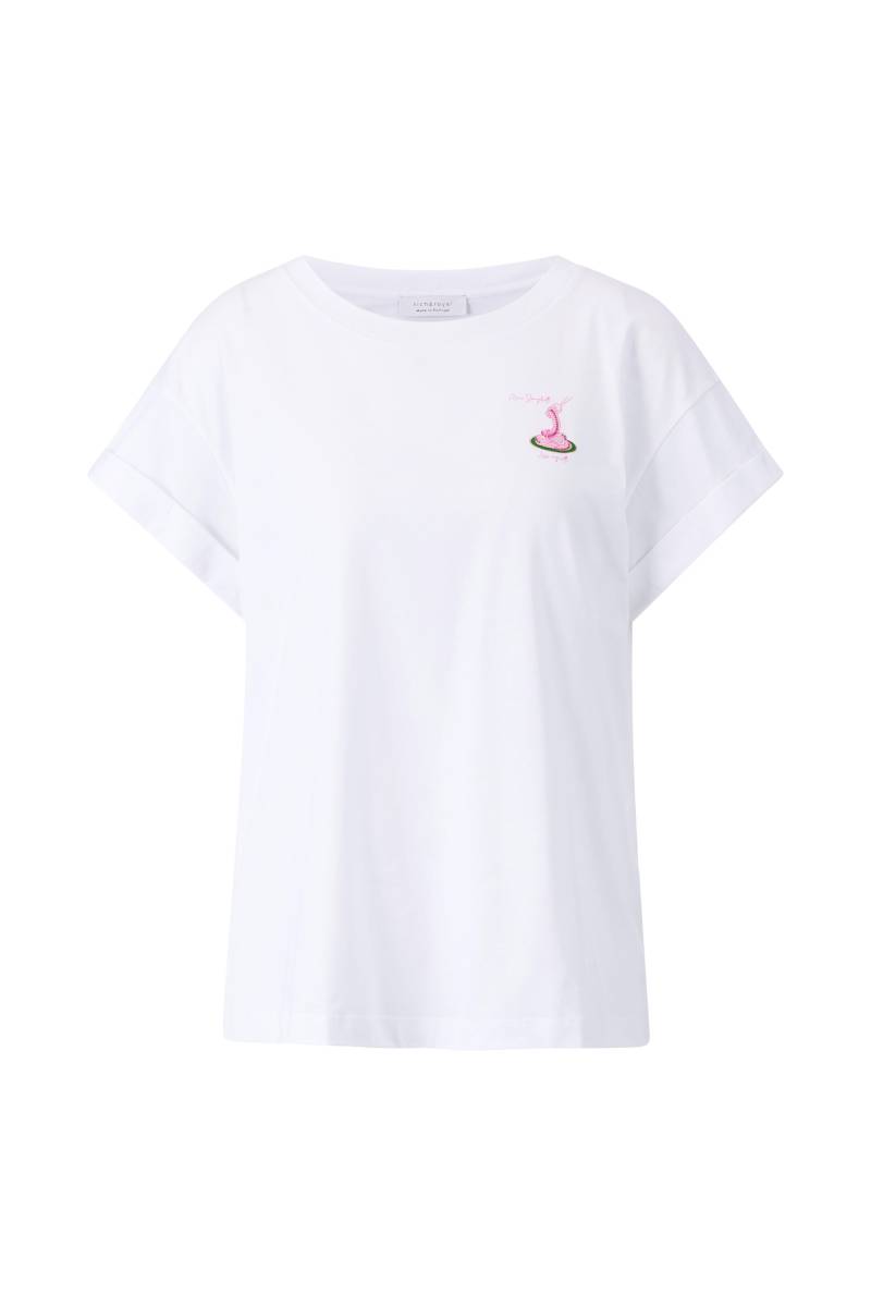 Rich & Royal - Boyfriend Sparkle Organic Shirt white - Gr. - L von Rich & Royal