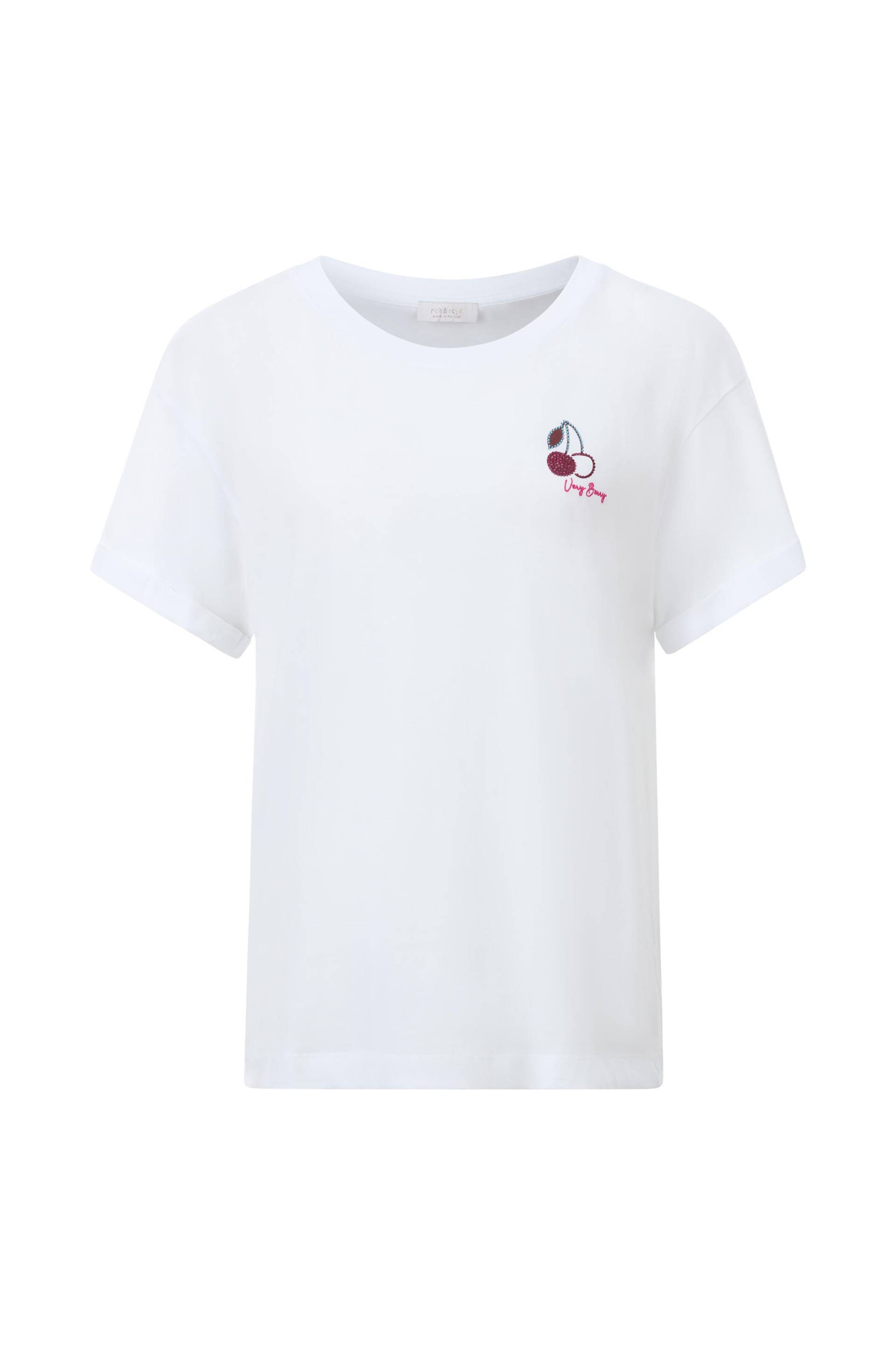 Rich & Royal - Boyfriend Sparkle Organic Shirt white - Gr. - M von Rich & Royal