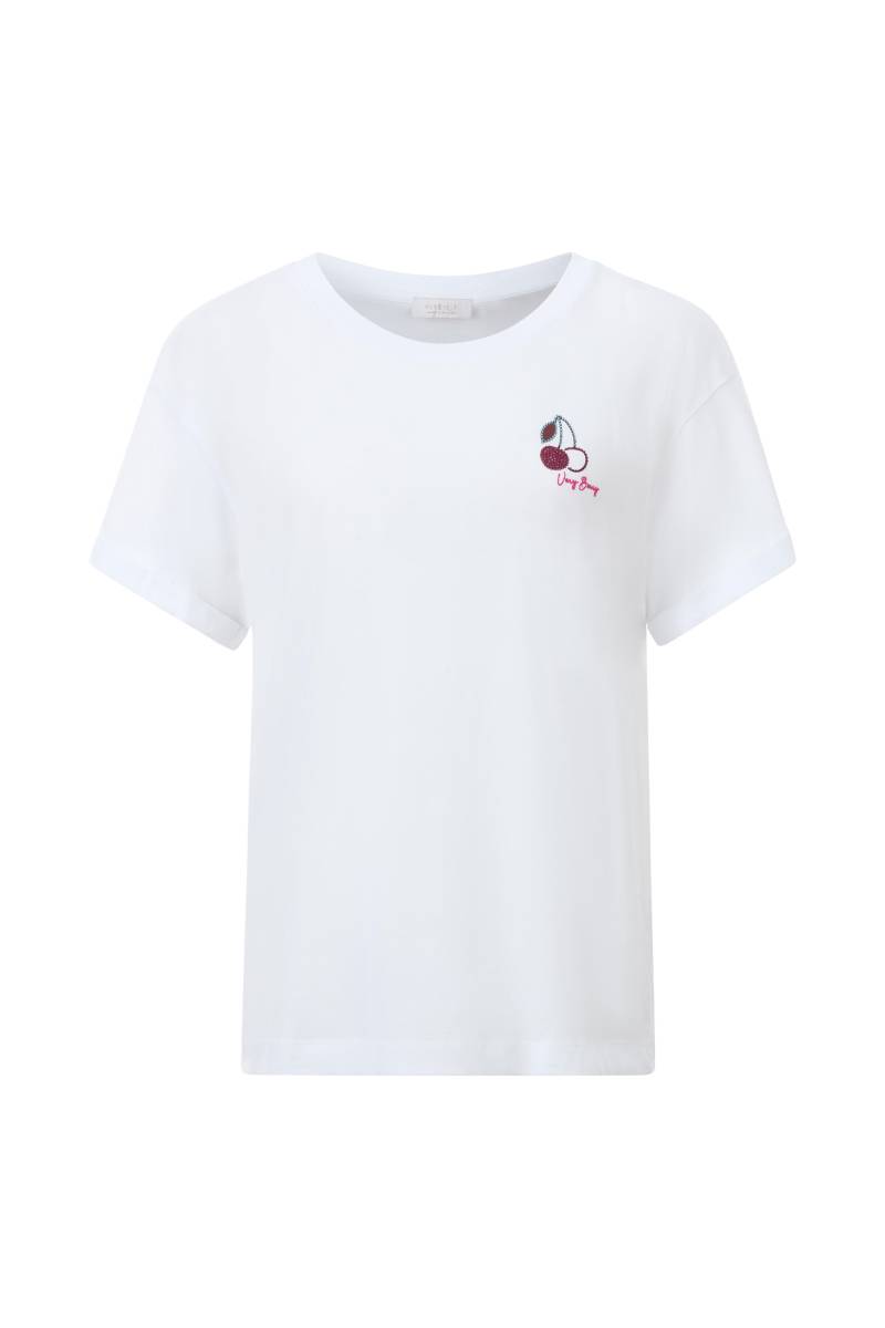 Rich & Royal - Boyfriend Sparkle Organic Shirt white - Gr. - M von Rich & Royal