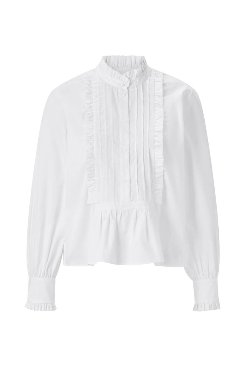 Rich & Royal - Cotton Ruffle Blouse white - Gr. - 34 von Rich & Royal
