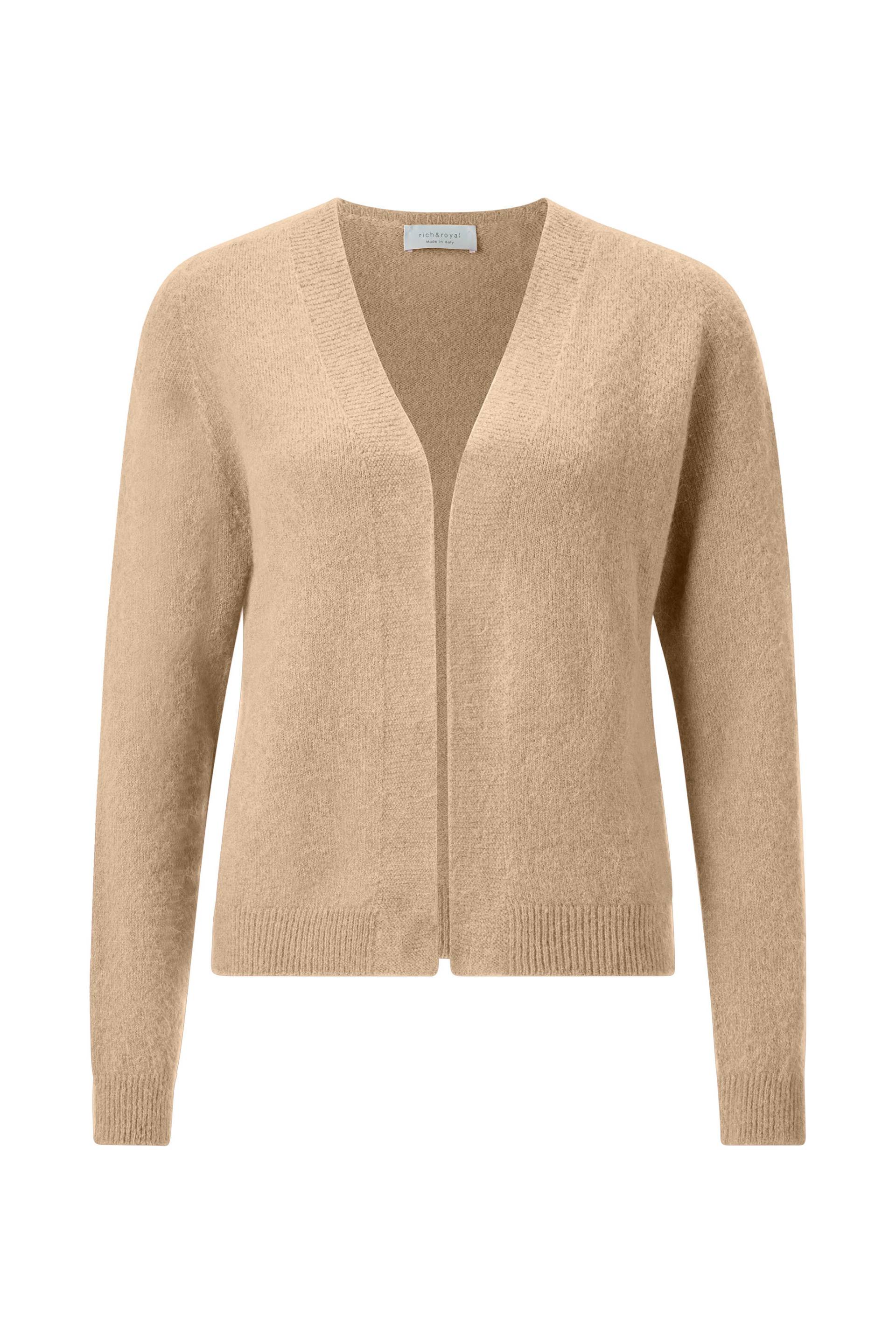 Rich & Royal - Cozy cardigan recycled caffee latte - Gr. - M von Rich & Royal
