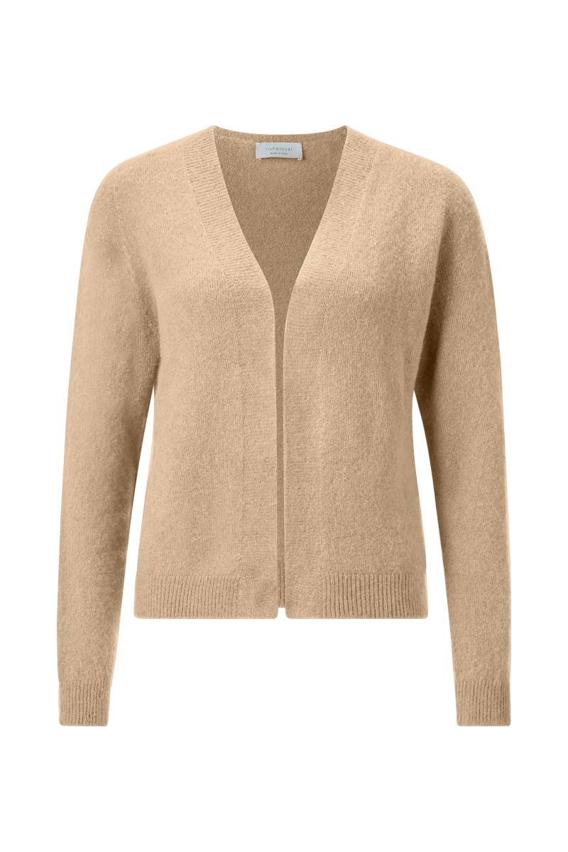 Rich & Royal - Cozy cardigan recycled caffee latte - Gr. - M von Rich & Royal