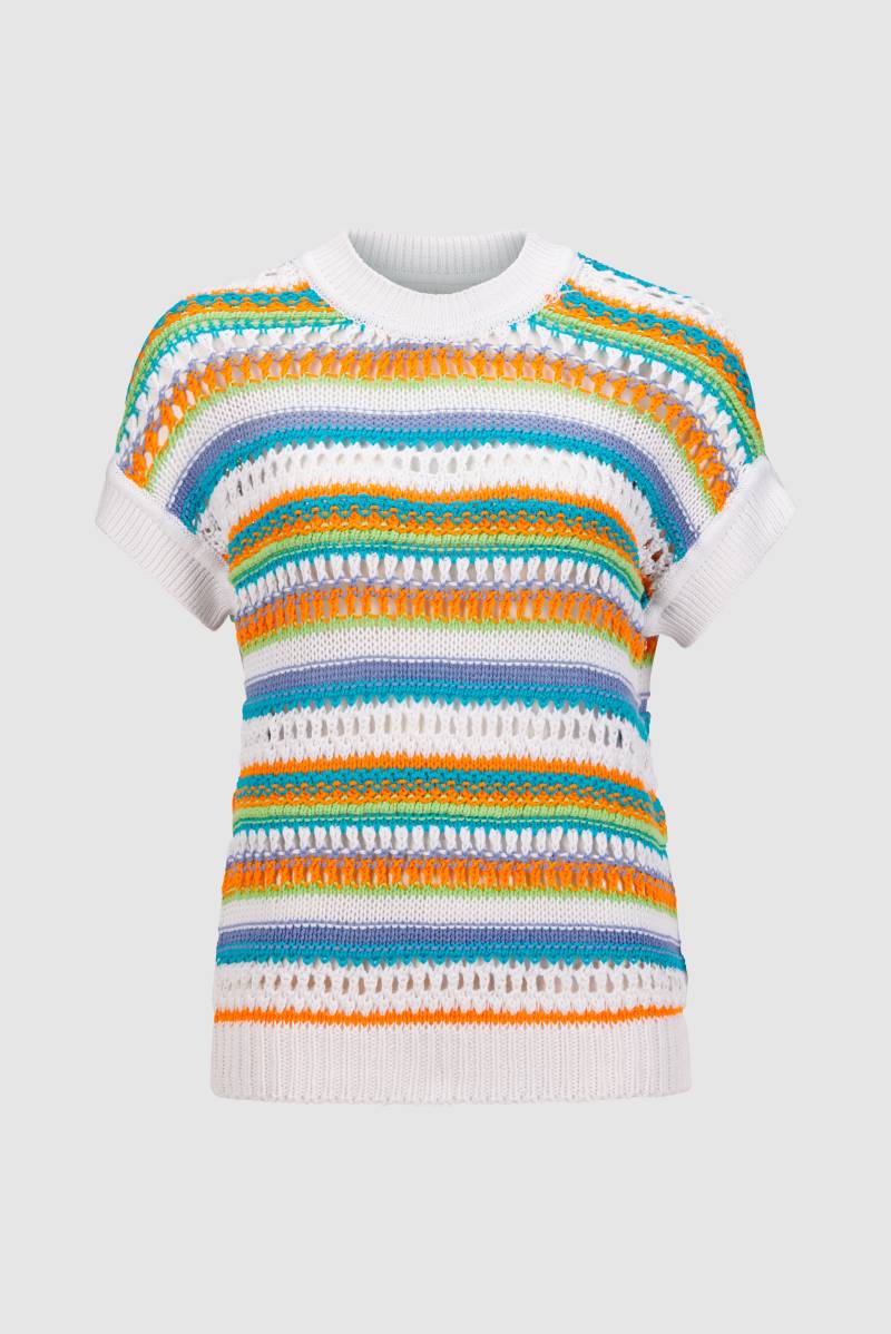 Rich & Royal - Crew-neck pullover crochet knit white - Gr. - M von Rich & Royal