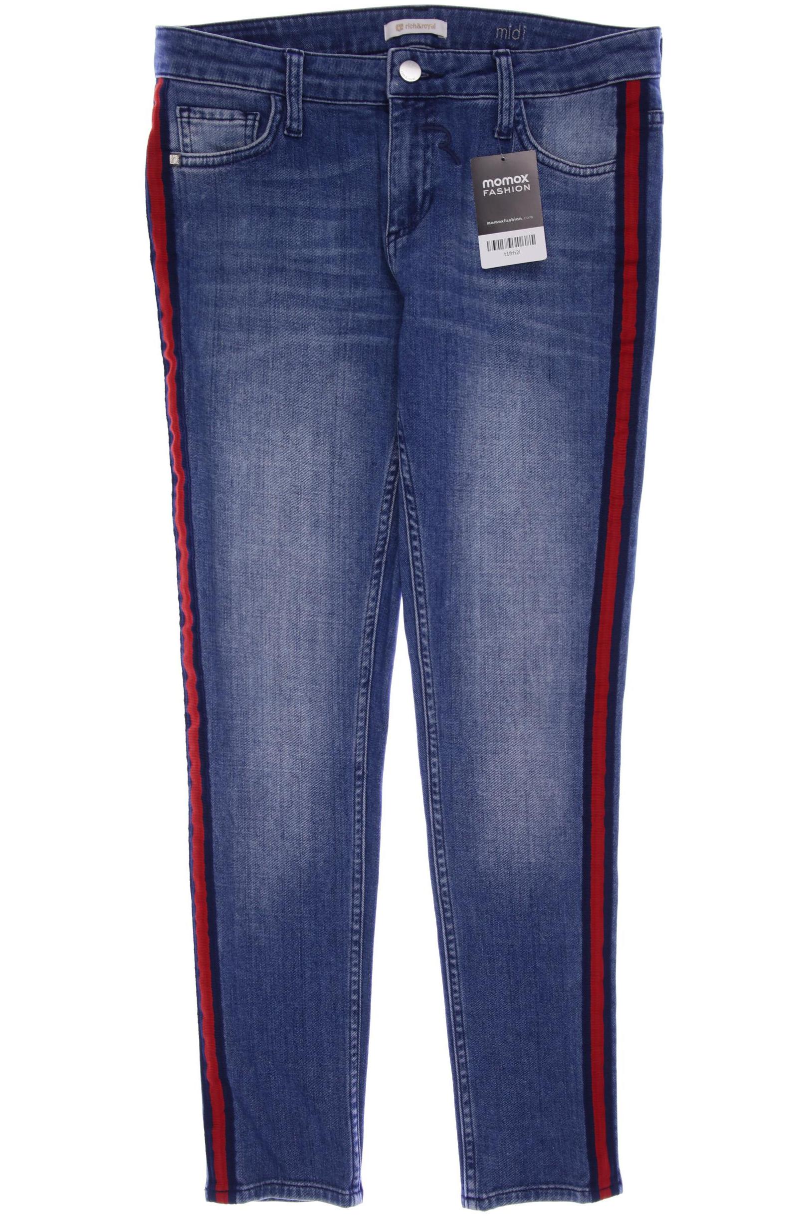 Rich & Royal Damen Jeans, blau, Gr. 38 von Rich & Royal