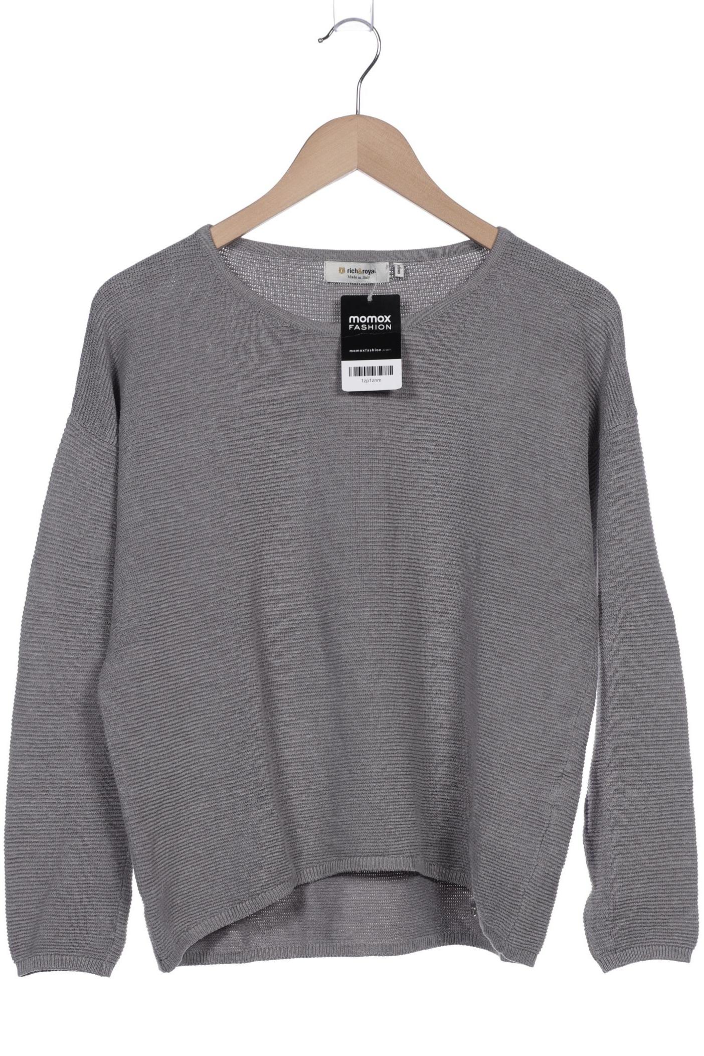 Rich & Royal Damen Pullover, grau von Rich & Royal