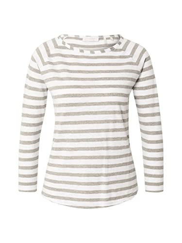 Rich & Royal Damen Shirt weiß/Graumeliert L von Rich & Royal