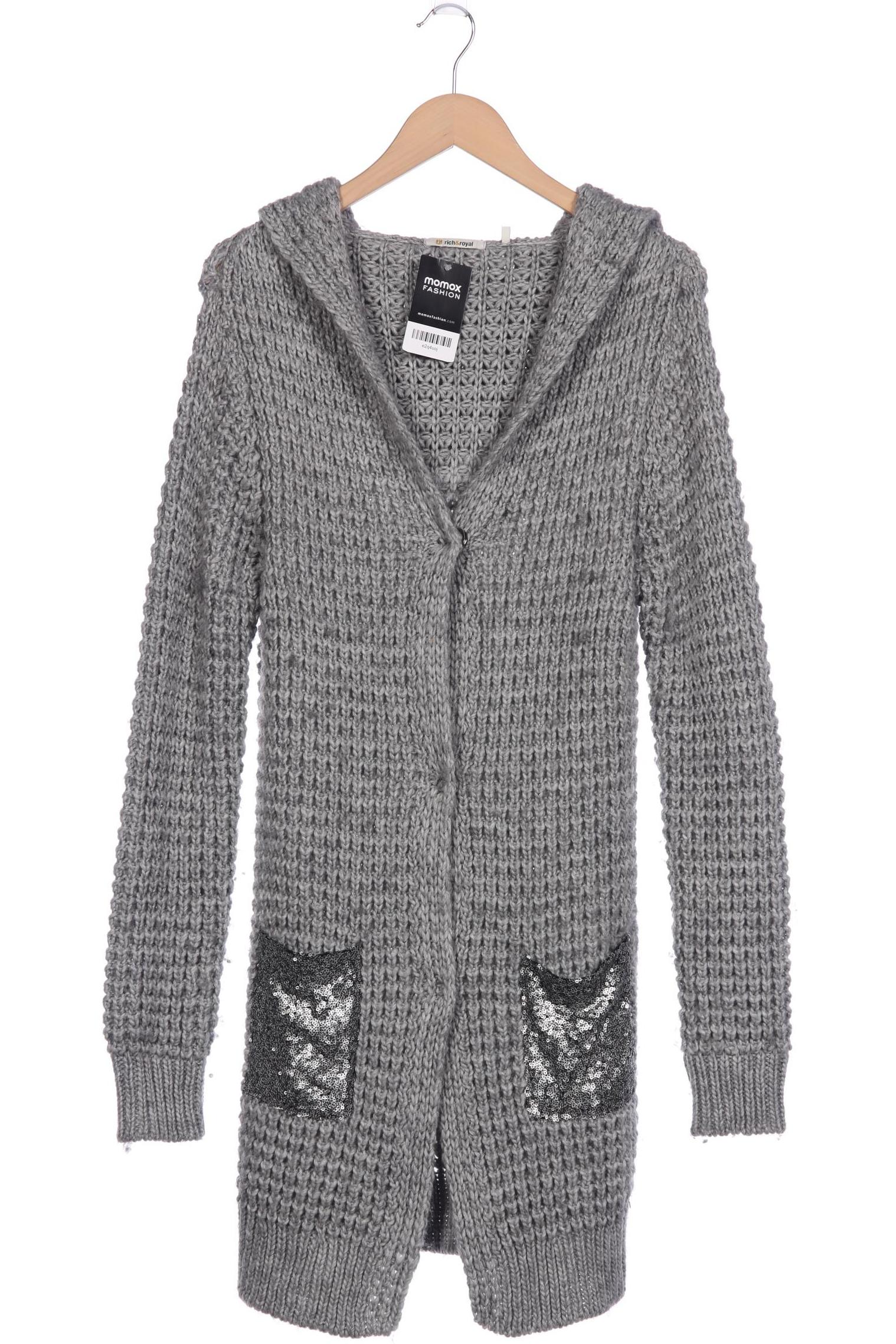 Rich & Royal Damen Strickjacke, grau von Rich & Royal