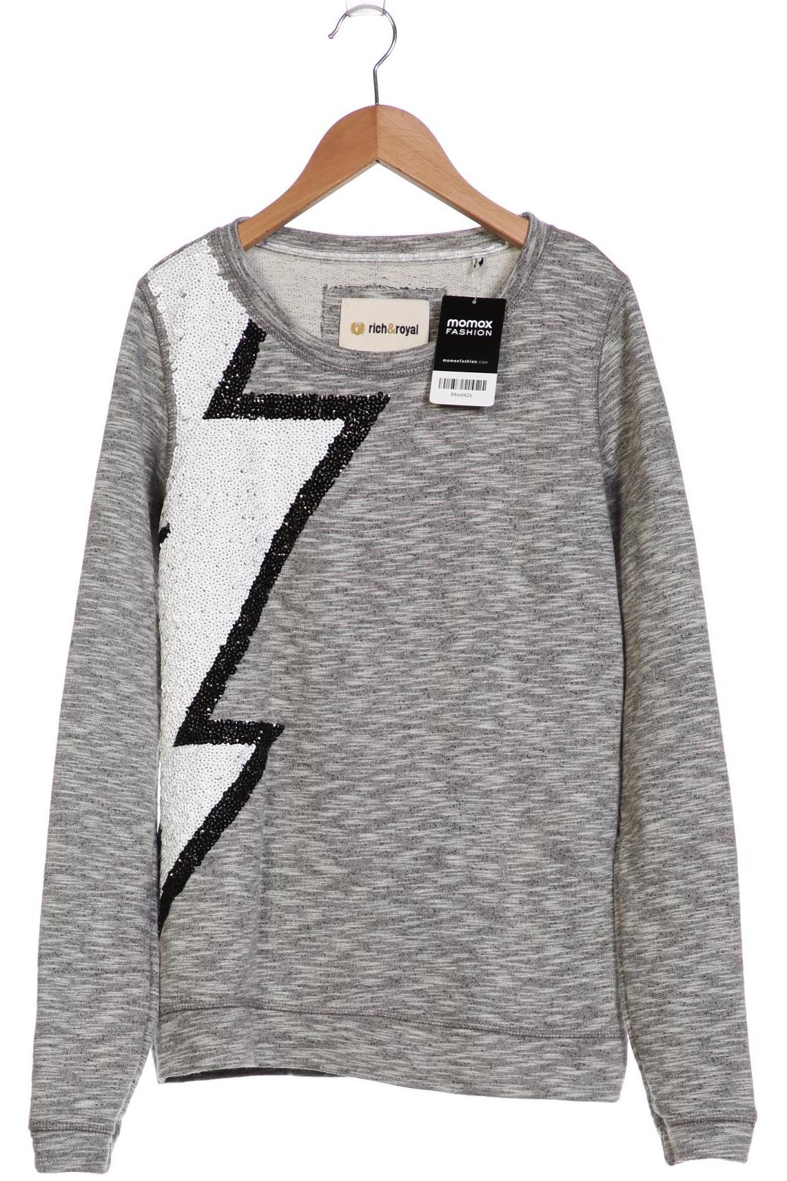 Rich & Royal Damen Sweatshirt, grau von Rich & Royal