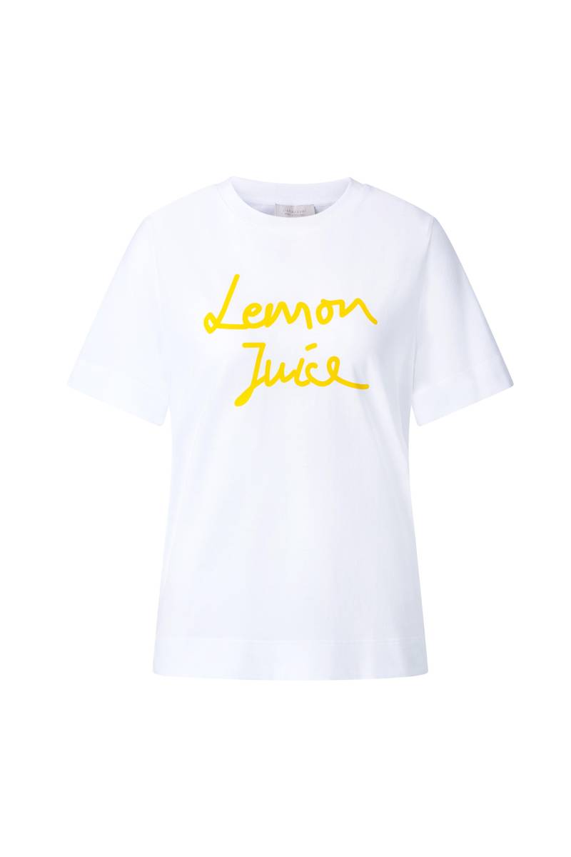Rich & Royal - Easy Fit T-Shirt Lemon Juice + Back Print white - Gr. - L von Rich & Royal