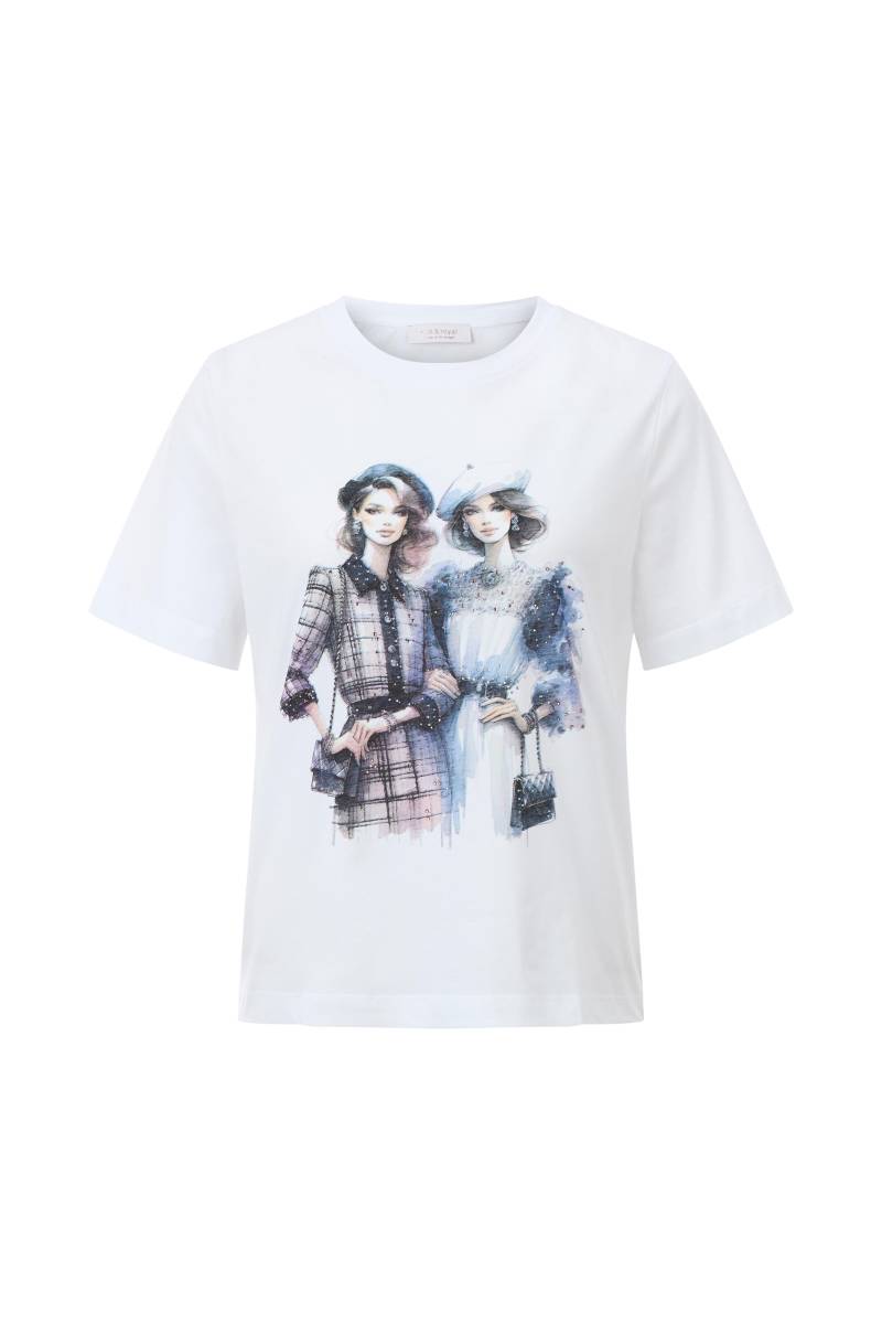 Rich & Royal - Elegant Fit T-Shirt Women Organic white - Gr. - XL von Rich & Royal