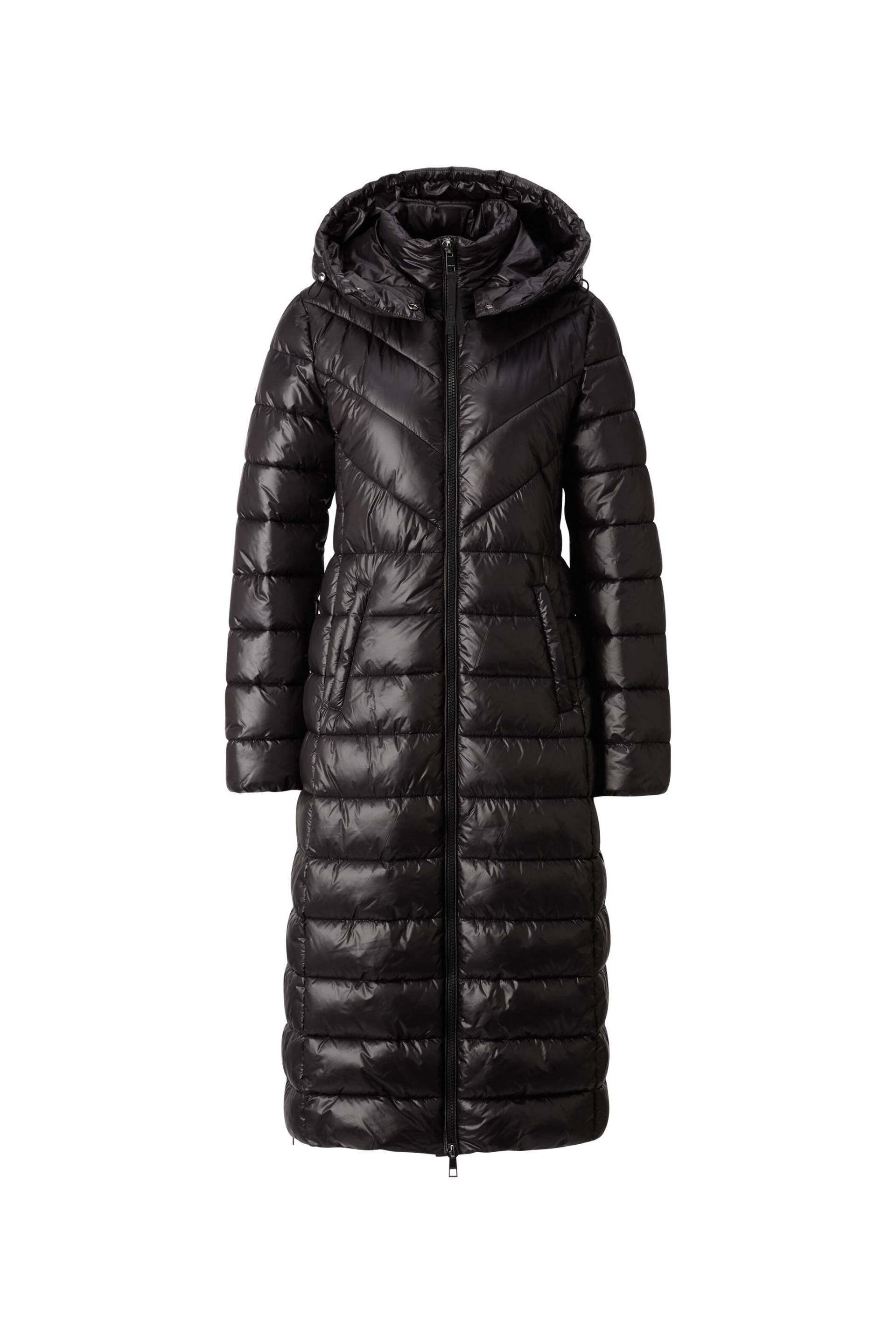 Rich & Royal - Extra long puffer coat black - Gr. - 42 von Rich & Royal