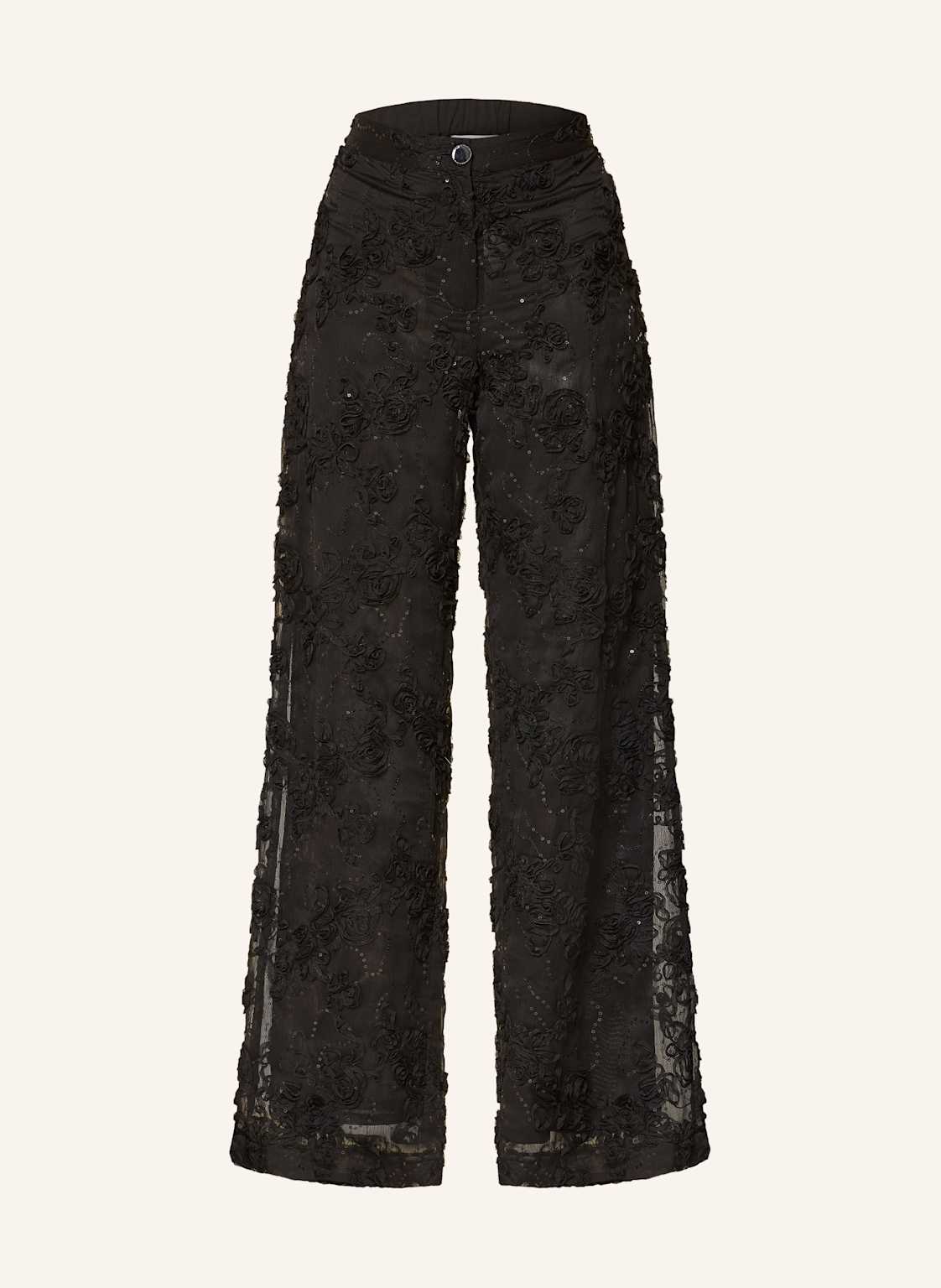 Rich & Royal Hose Mit Pailletten schwarz von Rich & Royal