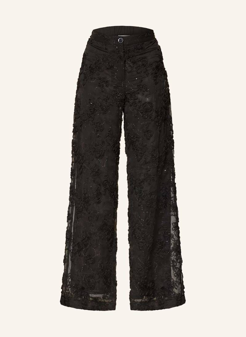 Rich & Royal Hose Mit Pailletten schwarz von Rich & Royal