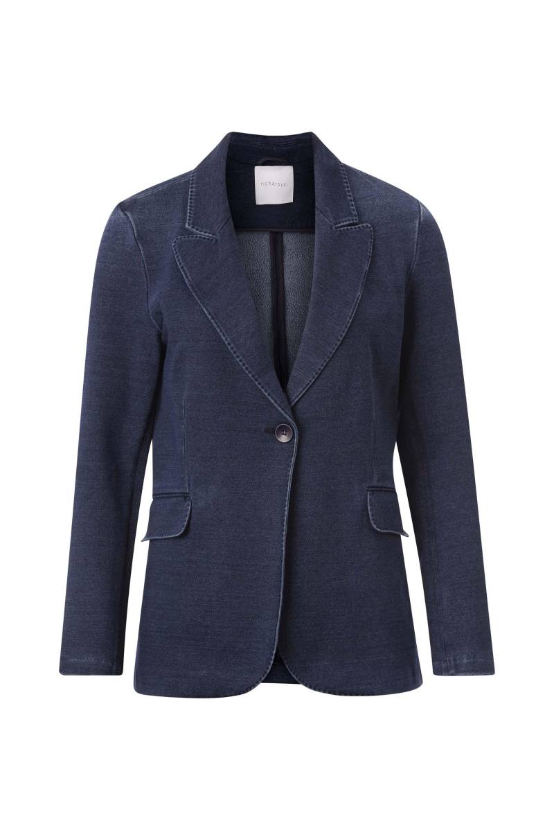 Rich & Royal - Indigo jersey blazer midnight blue - Gr. - M von Rich & Royal