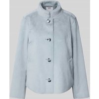Rich & Royal Jacke mit Stehkragen und Eingrifftaschen in Hellblau, Größe 34 Rich & Royal Jacke mit Stehkragen und Eingrifftaschen in Hellblau, Größe 34 von Rich & Royal