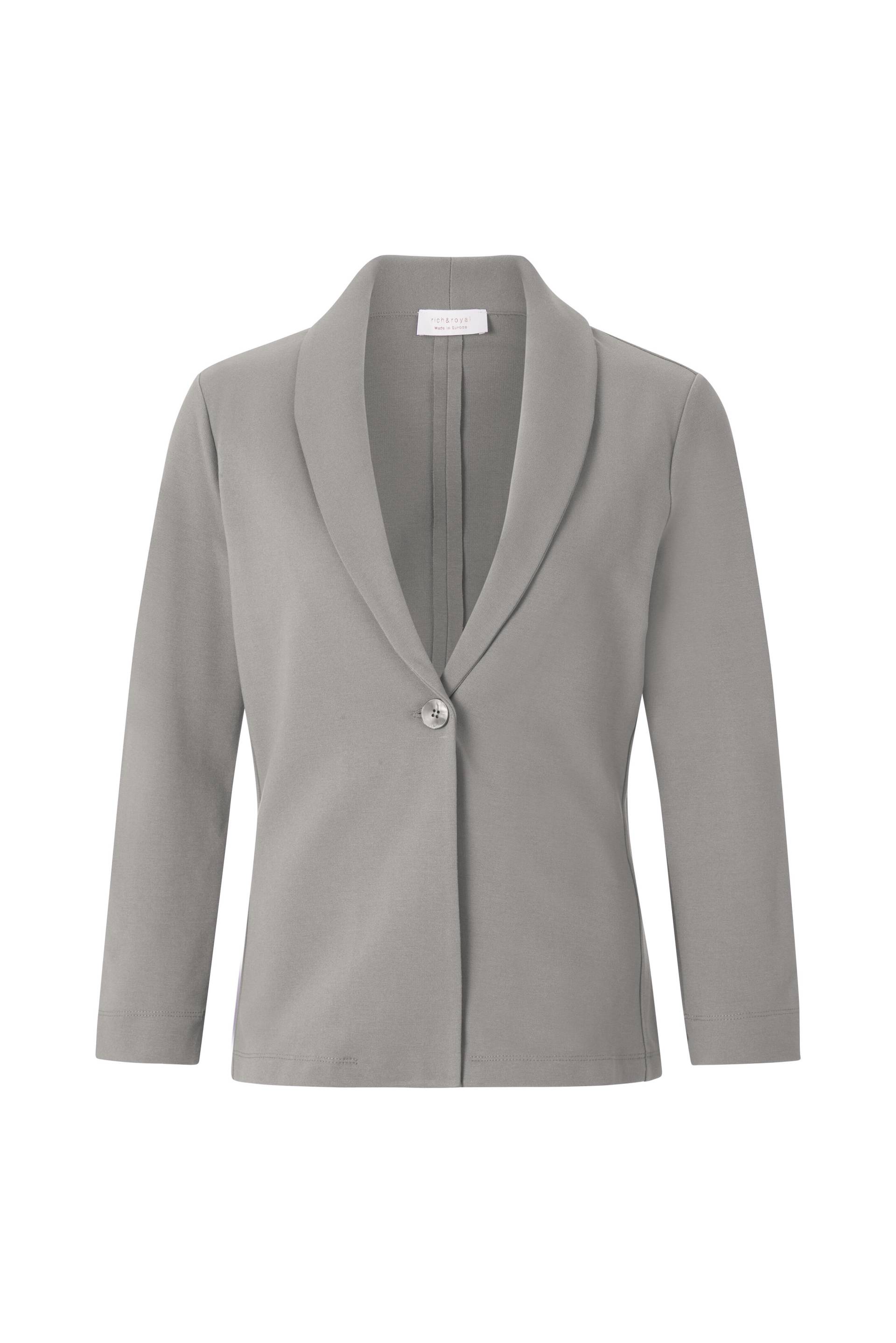 Rich & Royal - Jersey Blazer grey melangé - Gr. - S von Rich & Royal