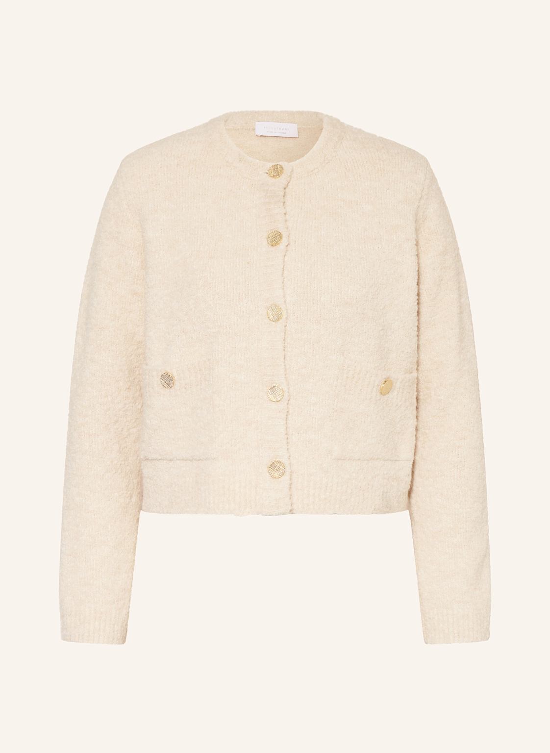 Rich & Royal Kastenjacke Aus Bouclé beige von Rich & Royal