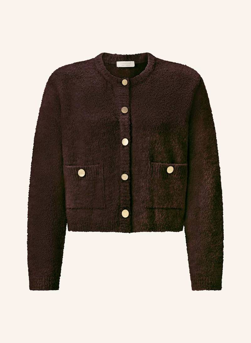 Rich & Royal Kastenjacke Aus Bouclé braun von Rich & Royal